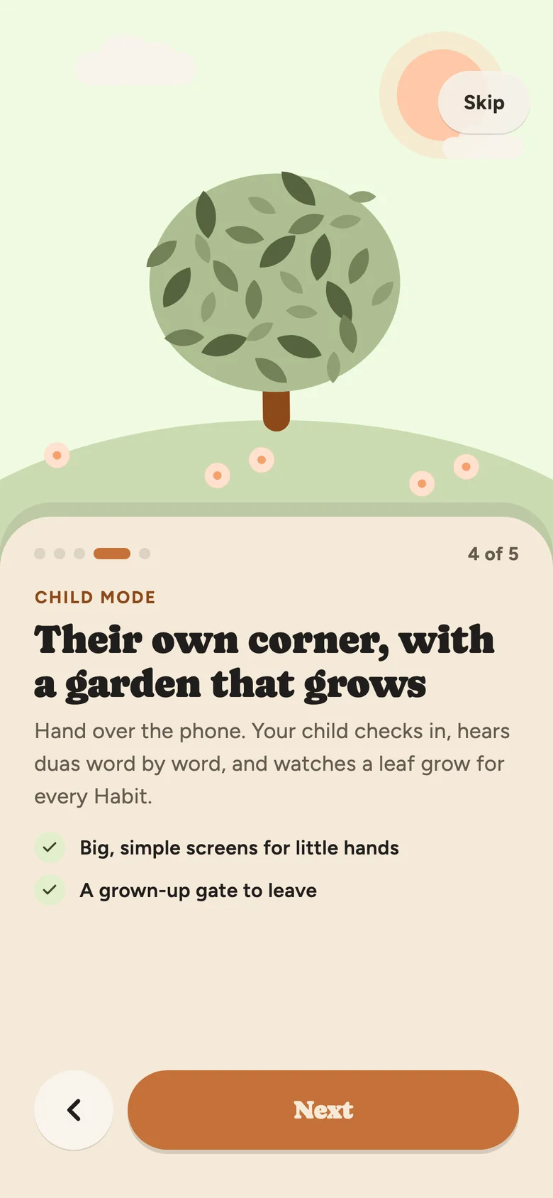 Rahmly screen: Child Mode