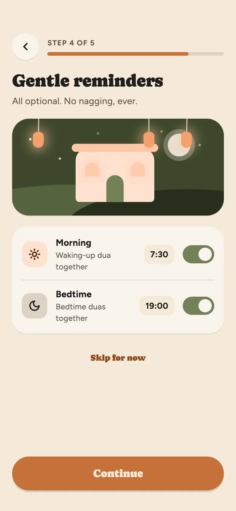 Rahmly screen: Reminders